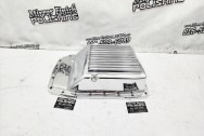 Aluminum Transmission Finned Oil Pan AFTER Chrome-Like Polishing | Wheel Polishing | Aluminum Polishing Services