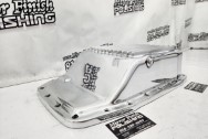 Aluminum Transmission Finned Oil Pan AFTER Chrome-Like Polishing | Wheel Polishing | Aluminum Polishing Services