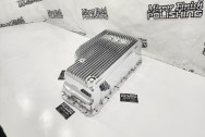 Aluminum Transmission Finned Oil Pan BEFORE Chrome-Like Polishing | Wheel Polishing | Aluminum Polishing Services 