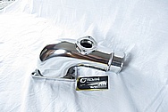 Greddy Aluminum Intercooler Pipe BEFORE Chrome-Like Metal Polishing and Buffing Services