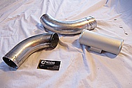 Ford Mustang Aluminum Piping BEFORE Chrome-Like Metal Polishing and Buffing Services