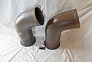Aluminum Pipe BEFORE Chrome-Like Metal Polishing and Buffing Services / Restoration Service