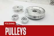 Aluminum Pulleys AFTER Chrome-Like Metal Polishing | Pulley Polishing Services | Aluminum Polishing Services 