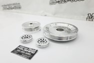 Aluminum Pulleys AFTER Chrome-Like Metal Polishing | Pulley Polishing Services | Aluminum Polishing Services 