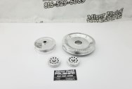 Aluminum Pulleys AFTER Chrome-Like Metal Polishing | Pulley Polishing Services | Aluminum Polishing Services 