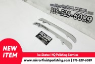 Hard Coated Stainless Steel Ice Skates AFTER Chrome-Like Metal Polishing and Buffing Services - Stainless Steel Polishing - Metal Mirror Polishing