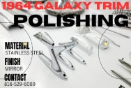 1964 Ford Galaxy 500XL Stainless Steel Trim AFTER Chrome-Like Metal Polishing | Stainless Steel Polishing | Hubcap Polishing Services
