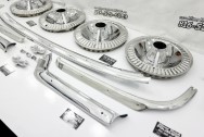 1964 Ford Galaxy 500XL Stainless Steel Trim AFTER Chrome-Like Metal Polishing | Stainless Steel Polishing | Hubcap Polishing Services