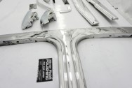 Vintage Corvette Stainless Steel T-Top Trim AFTER Chrome-Like Metal Polishing | Stainless Steel Polishing Services | Trim Polishing Services