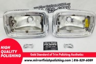 Vintage 1967 Ford Fairlane GT Light Bezels AFTER Chrome-Like Metal Polishing and Buffing Services | Restoration Services | Trim Polishing Services