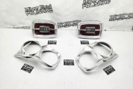 Vintage 1967 Ford Fairlane GT Front and Rear Headlight Bezels AFTER Chrome-Like Metal Polishing and Buffing Services | Restoration Services | Trim Polishing Services