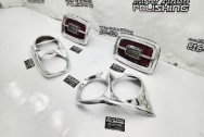 Vintage 1967 Ford Fairlane GT Front and Rear Headlight Bezels AFTER Chrome-Like Metal Polishing and Buffing Services | Restoration Services | Trim Polishing Services