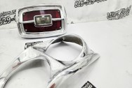 Vintage 1967 Ford Fairlane GT Front and Rear Headlight Bezels AFTER Chrome-Like Metal Polishing and Buffing Services | Restoration Services | Trim Polishing Services