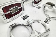 Vintage 1967 Ford Fairlane GT Front and Rear Headlight Bezels AFTER Chrome-Like Metal Polishing and Buffing Services | Restoration Services | Trim Polishing Services