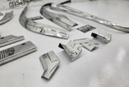 Vintage 1965 Corvette Hard Top Stainless Steel Trim AFTER Chrome-Like Metal Polishing and Buffing Services | Trim Polishing Services | Finishing Services | Stainless Steel Polishing Services