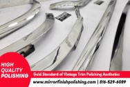 Vintage Stainless Steel Trim for Musuem Car AFTER Chrome-Like Polishing | Stainless Steel Polishing | Car Trim Polishing Services | Finishing Services