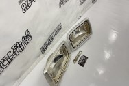 Vintage 1967 Ford Fairlane GT Light Bezels BEFORE Chrome-Like Metal Polishing and Buffing Services | Restoration Services | Trim Polishing Services