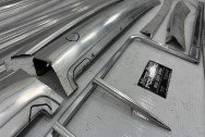 Stainless Steel Trim BEFORE Chrome-Like Metal Polishing and Buffing Services | Trim Polishing Services
