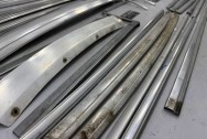 Stainless Steel Trim BEFORE Chrome-Like Metal Polishing and Buffing Services | Trim Polishing Services