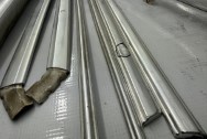 Stainless Steel Trim BEFORE Chrome-Like Metal Polishing and Buffing Services | Trim Polishing Services