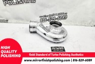 Precision Turbo Aluminum Turbo Compressor Housing AFTER Chrome-Like Metal Polishing and Buffing Services | Restoration Services | Turbo Polishing Services