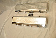 Roeher Morrison Racing Engines V8 Aluminum Valve Covers AFTER Chrome-Like Metal Polishing and Buffing Services