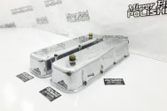 Chevy Aluminum Valve Covers AFTER Chrome-Like Metal Polishing and Buffing Services | Restoration Services | Valve Cover Polishing