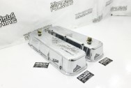 Chevy Aluminum Valve Covers AFTER Chrome-Like Metal Polishing and Buffing Services | Restoration Services | Valve Cover Polishing