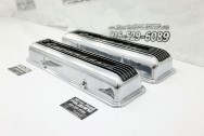 Chevy Aluminum Valve Covers AFTER Chrome-Like Metal Polishing and Buffing Services | Restoration Services | Valve Cover Polishing