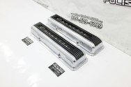 Chevy Aluminum Valve Covers AFTER Chrome-Like Metal Polishing and Buffing Services | Restoration Services | Valve Cover Polishing