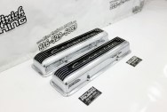 Chevy Aluminum Valve Covers AFTER Chrome-Like Metal Polishing and Buffing Services | Restoration Services | Valve Cover Polishing