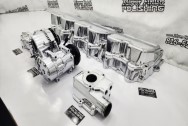 Peterbilt 379 Semi-Truck Caterpillar 6NZ Aluminum Riser & Valve Covers AFTER Chrome-Like Metal Polishing and Buffing Services / Restoration Services | Valve Covers Polishing Services