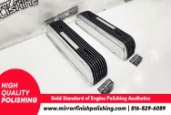 V8 Valve Covers AFTER Chrome-Like Metal Polishing and Buffing Services / Restoration Services | Valve Covers Polishing Services Plus Custom Painting Services