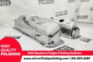 1966 Ford Thunderbird 428 FE Engine Steel Valve Covers AFTER Chrome-Like Polishing | Valve Cover Polishing | Steel Polishing Services