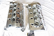 Ford Mustang Cobra Aluminum Valve Covers AFTER Chrome-Like Metal Polishing and Buffing Services