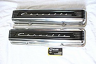 Chevrolet Corvette Aluminum Valve Covers AFTER Chrome-Like Metal Polishing and Buffing Services