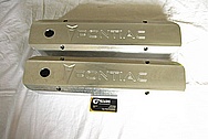 1966 Pontiac GTO Aluminum Valve Covers BEFORE Chrome-Like Metal Polishing and Buffing Services