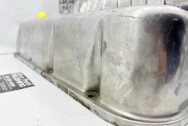 Chevy Aluminum Valve Covers BEFORE Chrome-Like Metal Polishing and Buffing Services | Restoration Services | Valve Cover Polishing