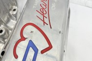 Chevy Aluminum Valve Covers BEFORE Chrome-Like Metal Polishing and Buffing Services | Restoration Services | Valve Cover Polishing