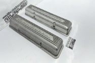 Chevy Corvette Aluminum Valve Covers BEFORE Chrome-Like Metal Polishing and Buffing Services | Restoration Services | Valve Cover Polishing