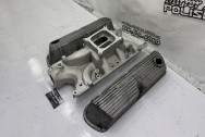 Ford V8 Valve Covers BEFORE Chrome-Like Metal Polishing and Buffing Services / Restoration Services | Valve Covers Polishing Services Plus Custom Painting Services