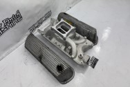 Ford V8 Valve Covers BEFORE Chrome-Like Metal Polishing and Buffing Services / Restoration Services | Valve Covers Polishing Services Plus Custom Painting Services