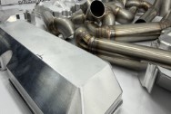 Aluminum Valve Covers BEFORE Chrome-Like Metal Polishing and Buffing Services / Restoration Services | Valve Covers Polishing Services