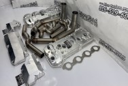 Aluminum Valve Covers BEFORE Chrome-Like Metal Polishing and Buffing Services / Restoration Services | Valve Covers Polishing Services