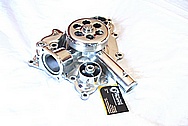Dodge Challenger 6.1L Hemi Engine Aluminum Water Pump AFTER Chrome-Like Metal Polishing and Buffing Services