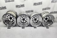 Aluminum Studded Wheels AFTER Chrome-Like Metal Polishing | Aluminum Polishing | Wheel Polishing Service 
