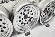 Aluminum Studded Wheels AFTER Chrome-Like Metal Polishing | Aluminum Polishing | Wheel Polishing Service 