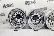 Aluminum Studded Wheels AFTER Chrome-Like Metal Polishing | Aluminum Polishing | Wheel Polishing Service 