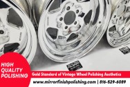 Center Line Aluminum Wheels AFTER Chrome-Like Metal Polishing and Buffing Services | Restoration Services | Wheel Polishing Services
