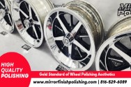 Ford Aluminum Wheels AFTER Chrome-Like Metal Polishing and Buffing Services / Restoration Services | Wheels Polishing Services